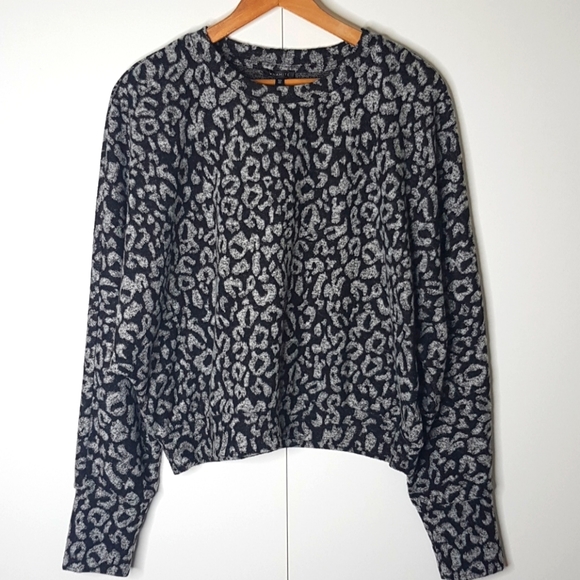 Dynamite Tops - CHEETAH Print Dolman Sleeve Super Soft Knit Top